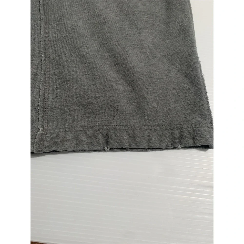 Y2K Hollister Sweat Pants Mens Small Distressed Grey Relax Wide Leg Drawstring